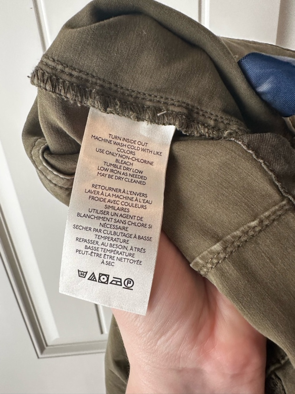Anthropologie Pilcro Demilune Boot Olive Utility Pants - Picture 10 of 15